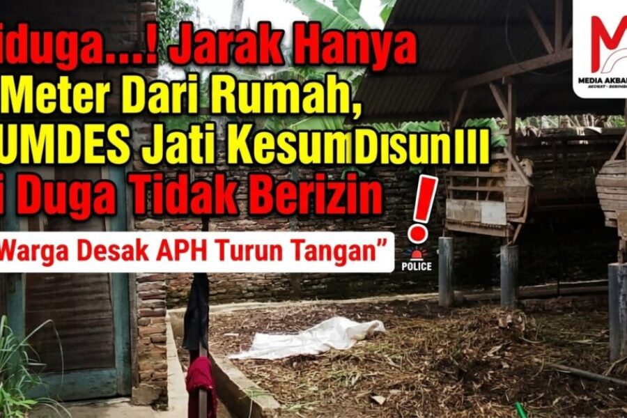 Diduga....! Jarak Hanya 3 Meter Dari Rumah, BUMDES Jati Kesuma Dusun III Di Duga Tidak Berizin Warga Desak APH Turun Tangan.jpg
