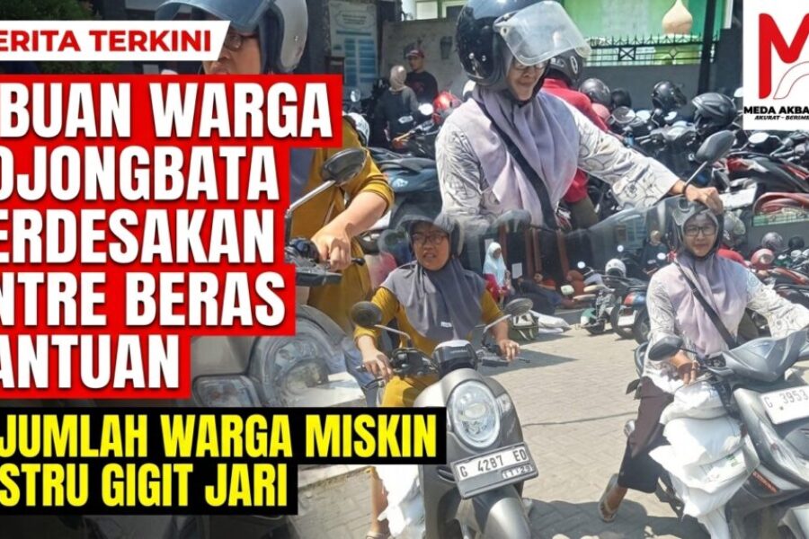 Ribuan Warga Bojongbata Berdesakan Antre Beras Bantuan, Sejumlah Warga Miskin Justru Gigit Jari.jpg
