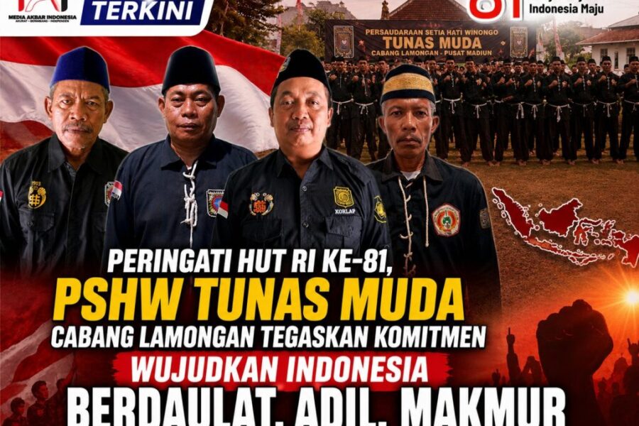 Peringati HUT RI ke-81, PSHW Tunas Muda Cabang Lamongan Tegaskan Komitmen Wujudkan Indonesia Berdaulat, Adil, Makmur