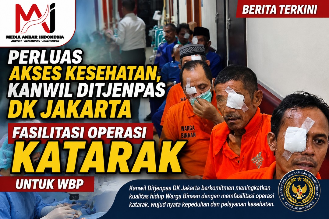 Perluas Akses Kesehatan, Kanwil Ditjenpas DK Jakarta Fasilitasi Operasi Katarak Untuk WBP