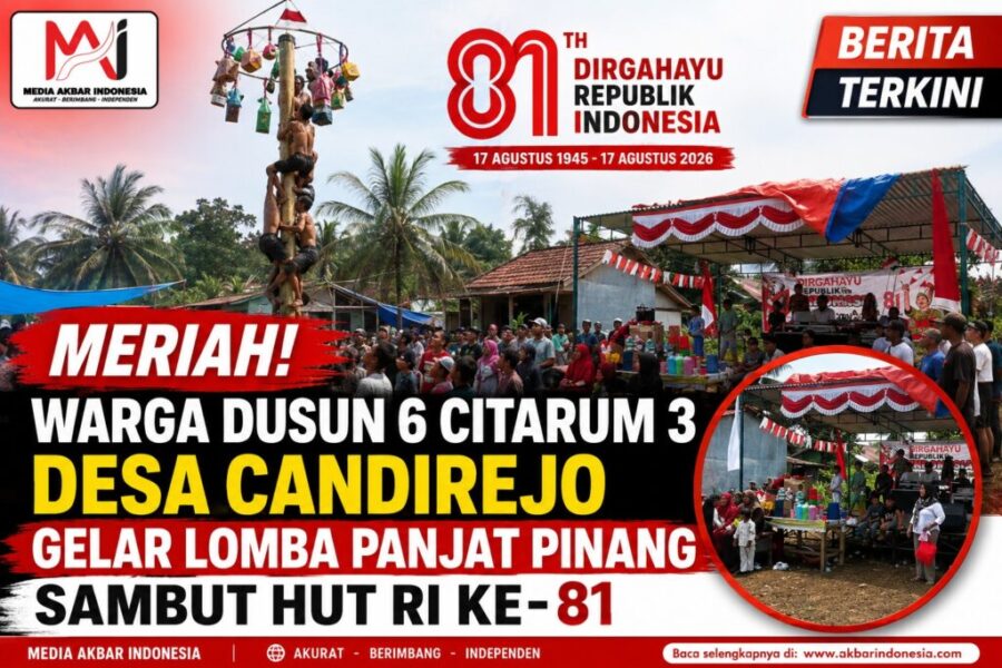 Meriah! Warga Dusun 6 Citarum 3 Desa Candirejo Gelar Lomba Panjat Pinang Sambut HUT RI Ke-81.jpg