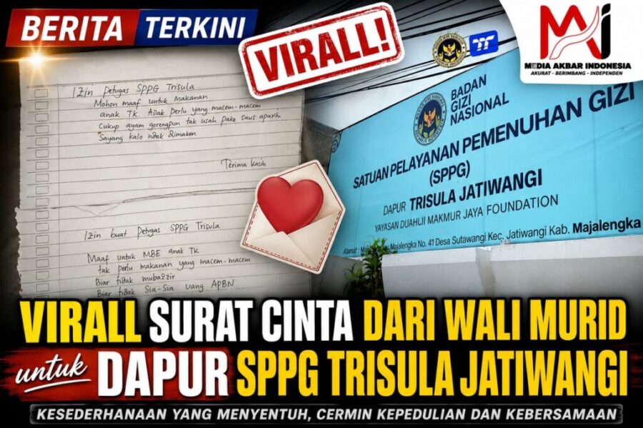 Viral “Surat Cinta” Wali Murid untuk Dapur SPPG Trisula Jatiwangi