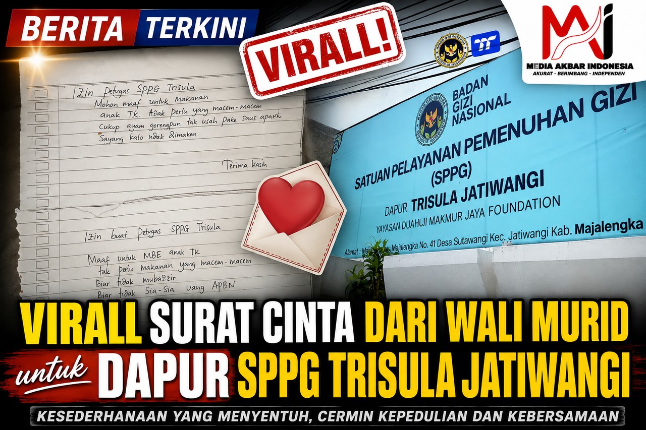 Viral “Surat Cinta” Wali Murid untuk Dapur SPPG Trisula Jatiwangi