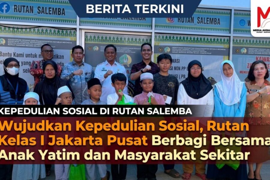 Wujudkan Kepedulian Sosial, Rutan Kelas I Jakarta Pusat Berbagi Bersama Anak Yatim dan Masyarakat Sekitar.jpg