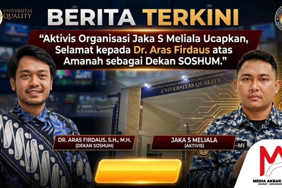 Aktivis Organisasi Jaka S Meliala Ucapkan, Selamat kepada Dr. Aras Firdaus atas Amanah sebagai Dekan SOSHUM.jpg