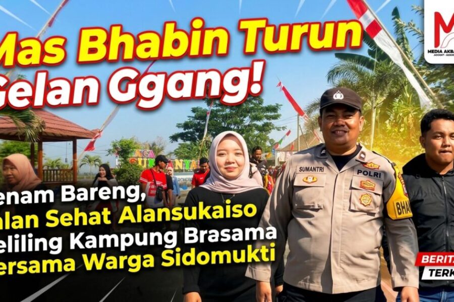 Mas Bhabin Turun Gelanggang! Senam Bareng, Jalan Sehat Keliling Kampung Bersama Warga Sidomukti.jpg