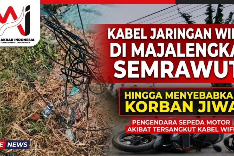 Kabel Jaringan Wifi Di Majalengka Semrawut Hingga Menyebabkan Korban Jiwa Pengendara Sepeda Motor Akibat Tersangkut Kabel Wifi.jpg