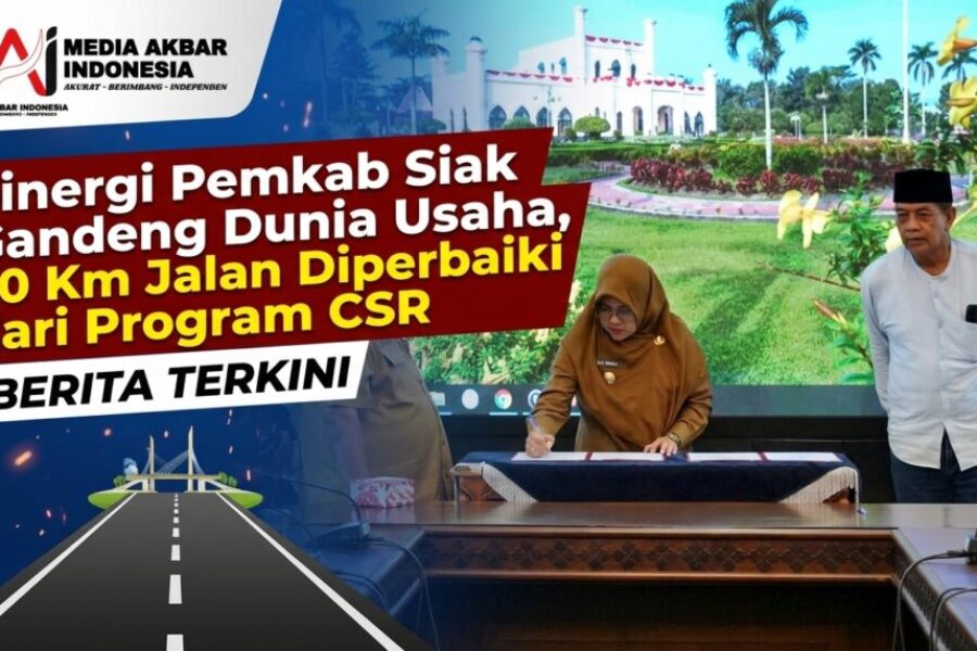 Sinergi Pemkab Siak Gandeng Dunia Usaha, 30 Km Jalan Diperbaiki dari Program CSR.jpg
