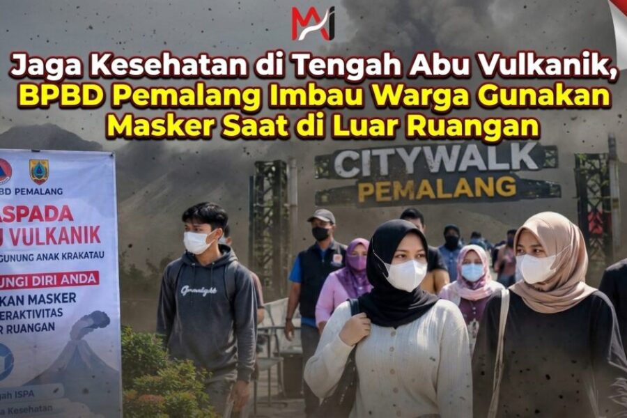 Jaga Kesehatan di Tengah Abu Vulkanik, BPBD Pemalang Imbau Warga Gunakan Masker Saat di Luar Ruangan.jpg
