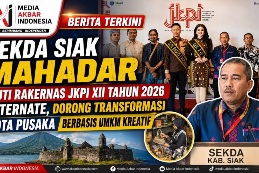 Sekda Siak Mahadar Ikuti Rakernas JKPI XII Tahun 2026 di Ternate, Dorong Transformasi Kota Pusaka Berbasis UMKM Kreatif.jpg