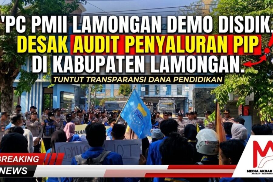 PC PMII Lamongan Demo Disdik, Desak Audit Penyaluran PIP Di Kabupaten Lamongan.jpg