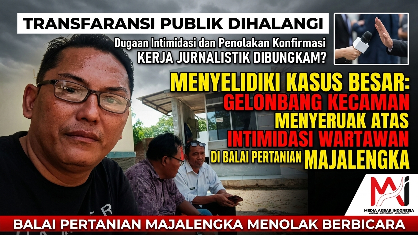 Menghalangi Kerja Jurnalistik dan Transparansi Publik: Gelombang Kecaman Menyeruak Atas Dugaan Intimidasi serta Penolakan Konfirmasi di Balai Pertanian Majalengka.jpg